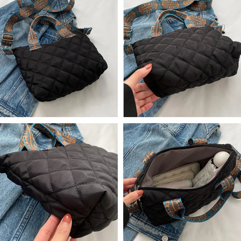 Elegant Rhombus Shoulder Bag - Spacious & Versatile