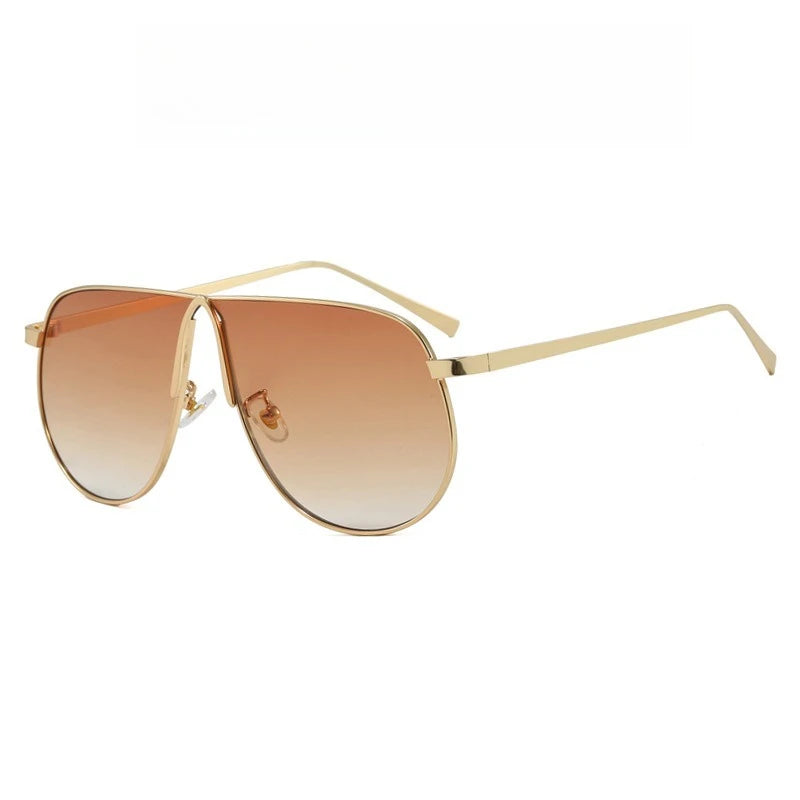 Retro Frog Shape Sunglasses - Oversized Vintage Designer Shades