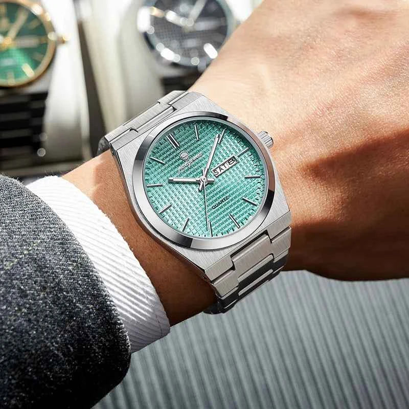 Luxury Men's Quartz Watch - Waterproof Chronograph Timepiece