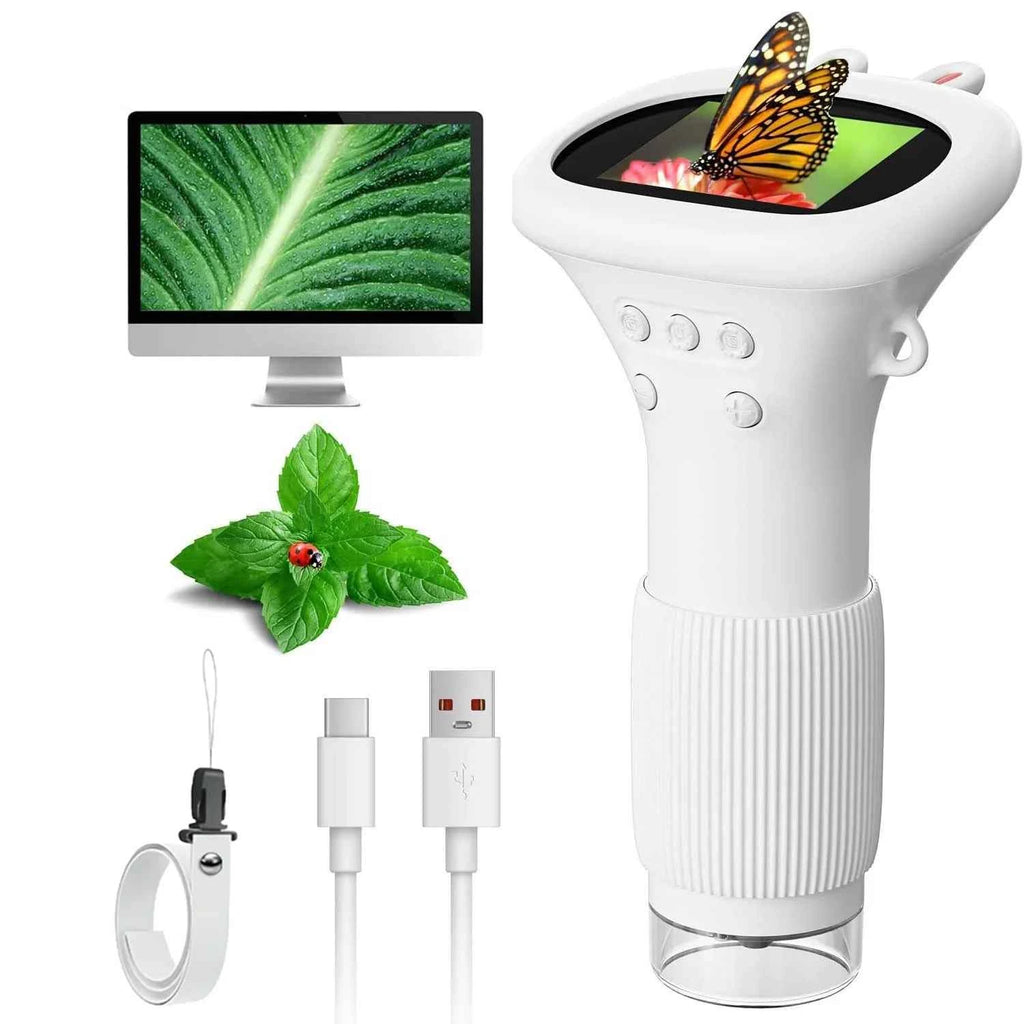 Premium Kids Handheld Microscope - 1000x Zoom & 2 Inch Screen