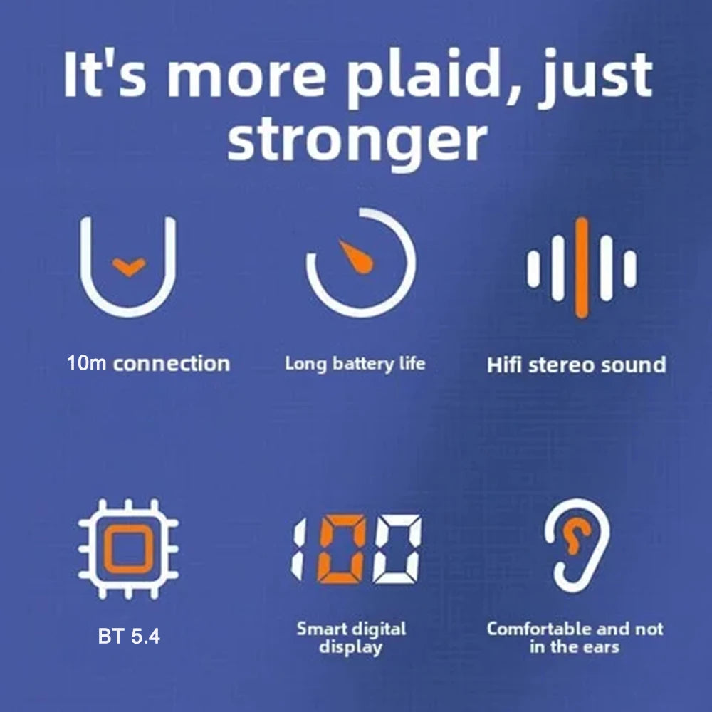 Premium Bluetooth Ear Hook Headphones - Noise Cancelling & Hands-Free