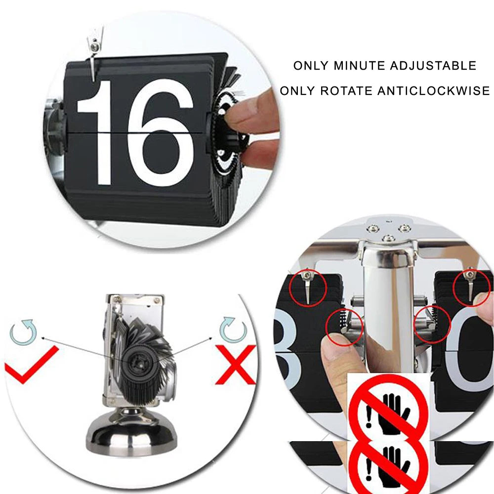 Elegant Automatic Flipping Clock - Modern Home Decor