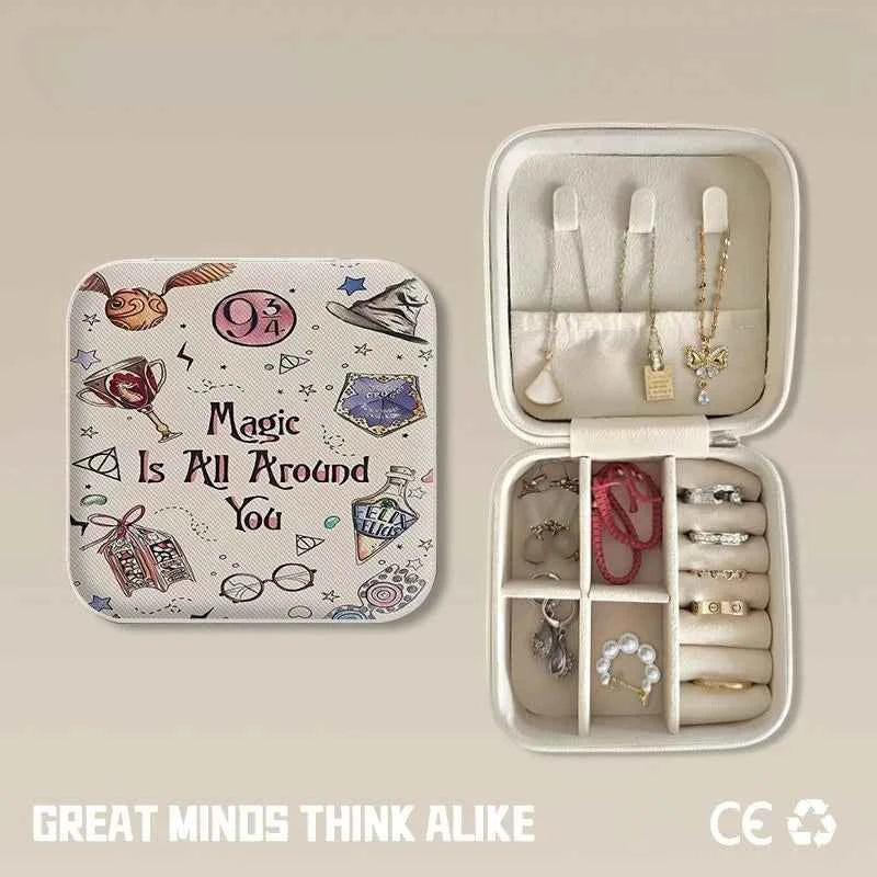 Compact Mini Jewelry Storage Box - Portable Travel Organizer