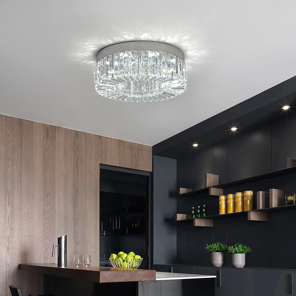 Elegant Modern Crystal Chandelier - LED Ceiling Light