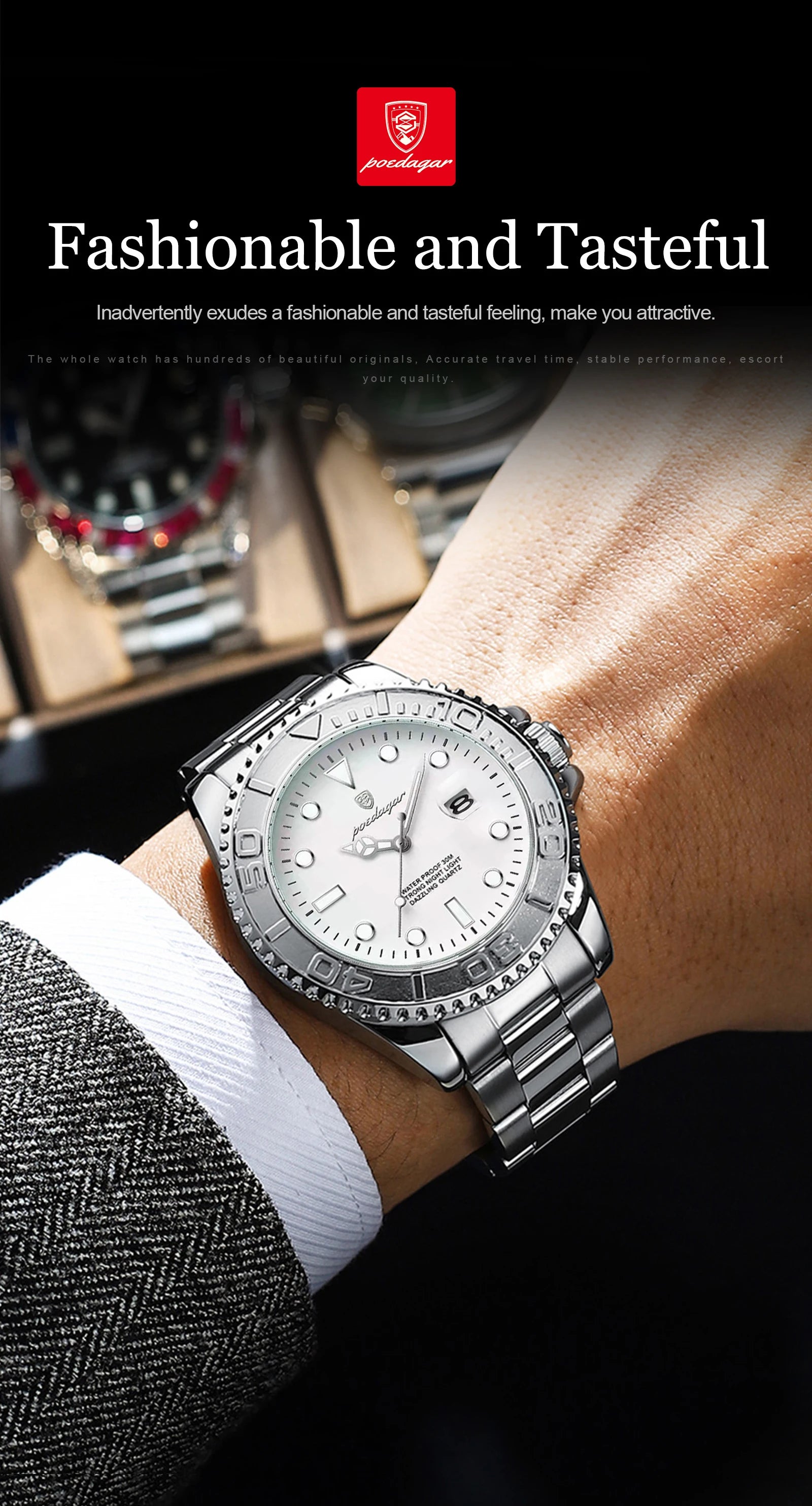 Luxury Military Men's Watch - Waterproof & Luminous