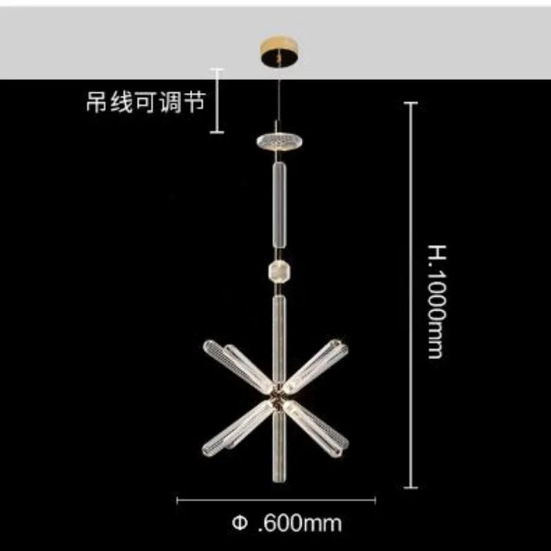 Nordic Luxury Art Glass Chandelier - Modern Pendant Light