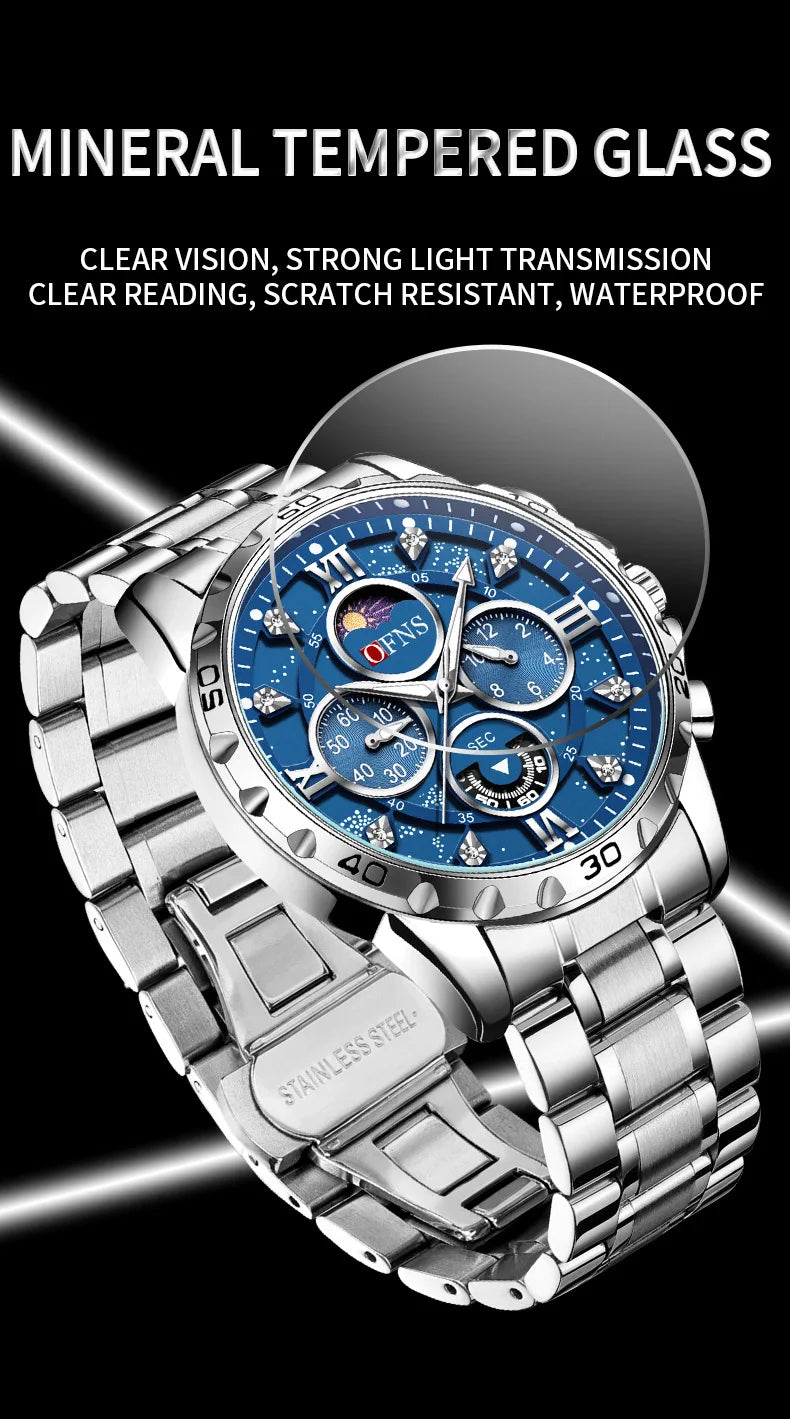 Premium Men's Military Watch - Waterproof Quartz