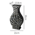 Premium Modern Aesthetic Vase - Hand-Painted Wood Centerpiece