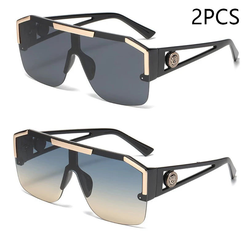 Premium Oversized Square Sunglasses - UV400 Gradient Lenses