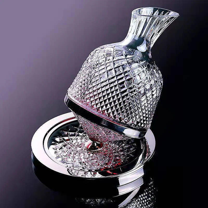 Premium Crystal Glass 360 Rotating Wine Decanter - 1500ml