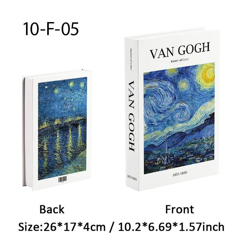 Elegant Luxury Decorative Books - Van Gogh Monet Picasso Series