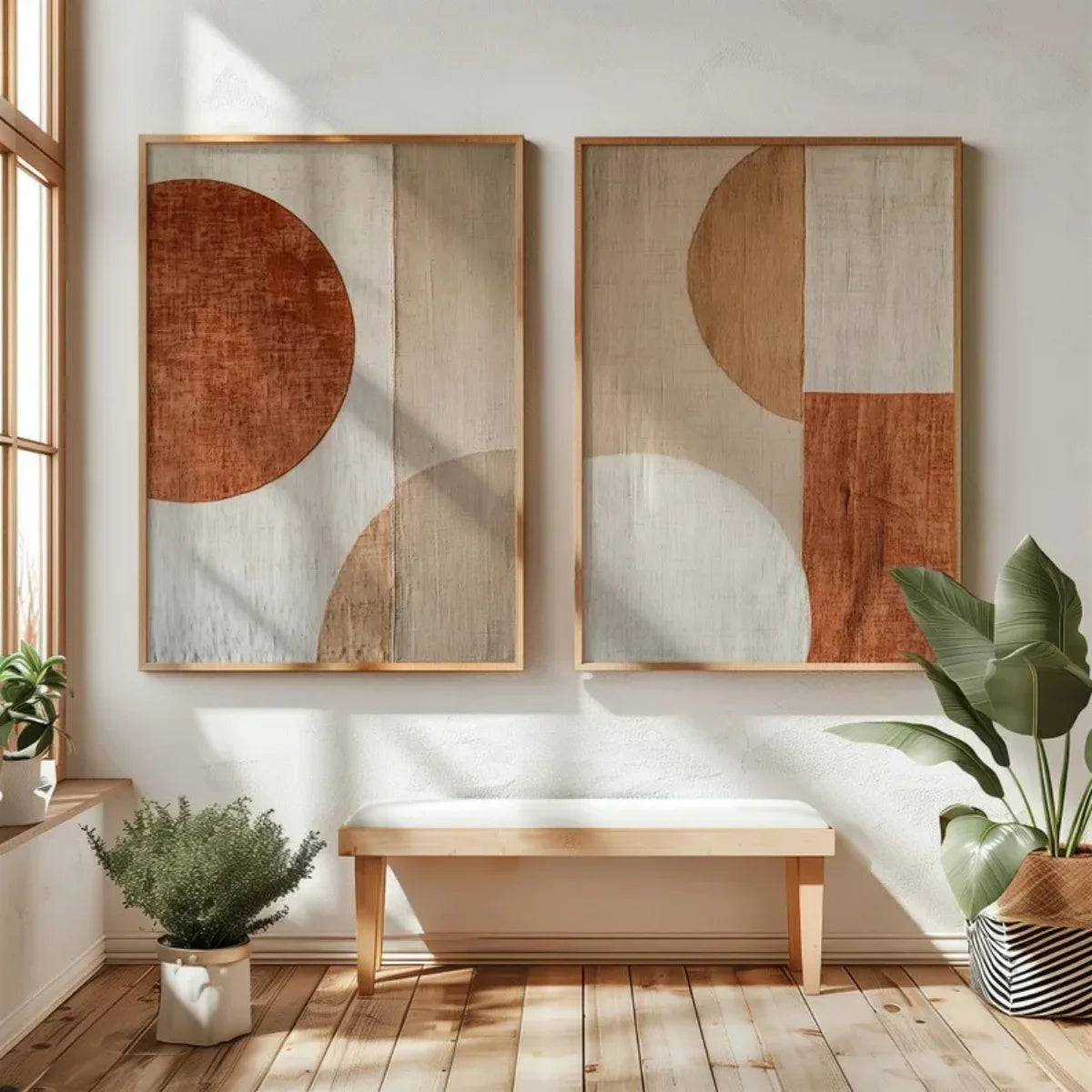 Elegant Wabi Sabi Art Print - Minimalist Japanese Mountain Canvas