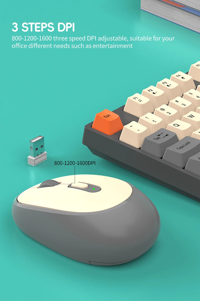 Premium Wireless Keyboard Mouse Combo - Silent & Ergonomic