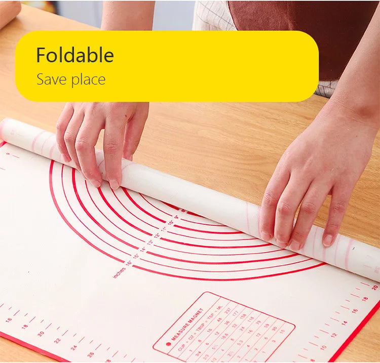 Professional Silicone Baking Mat - Non-Stick Dough Pad