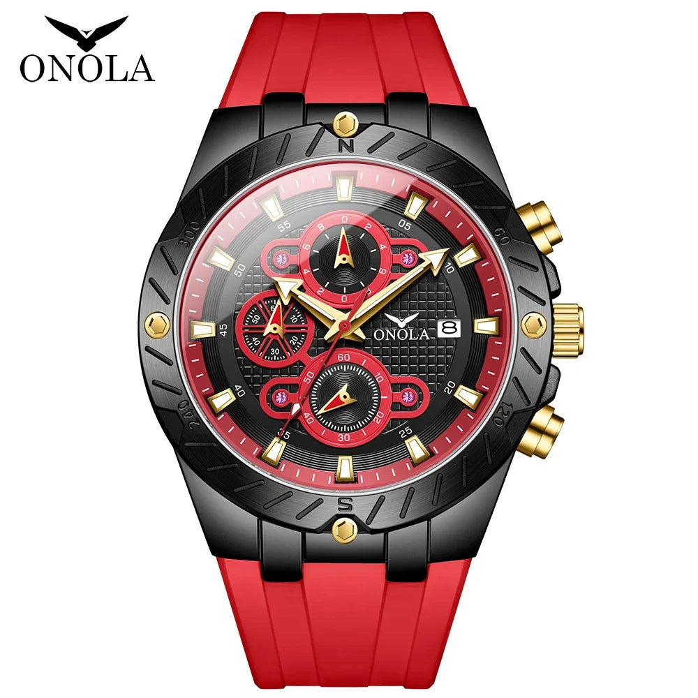 Premium Men's Sports Quartz Watch - Luminous & Waterproof