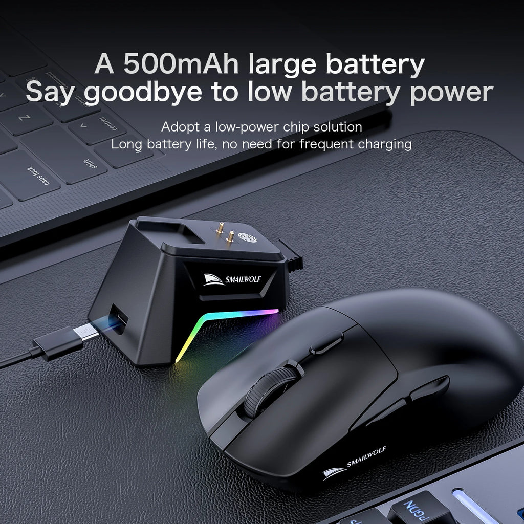 Premium Wireless Gaming Mouse - Tri-Mode PAW3311 Lightweight
