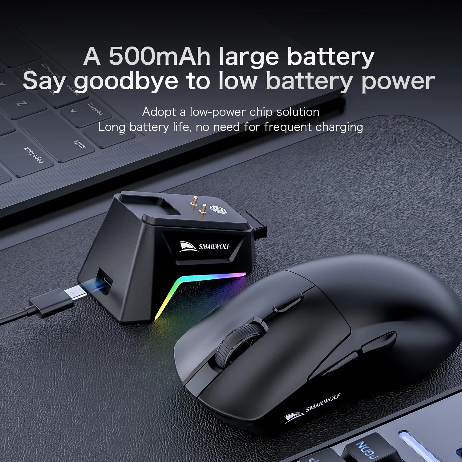 Premium Wireless Gaming Mouse - Tri-Mode PAW3311 Lightweight