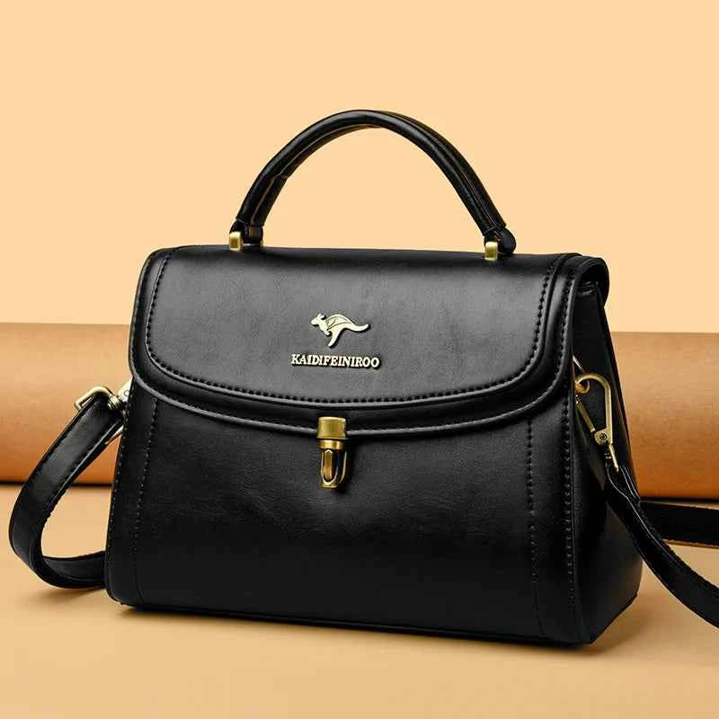 Elegant Leather Shoulder Crossbody Bag - Luxury Designer Style