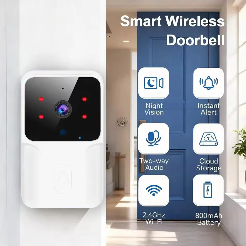 Wireless Video Doorbell Camera - HD Security & Two-Way Talk