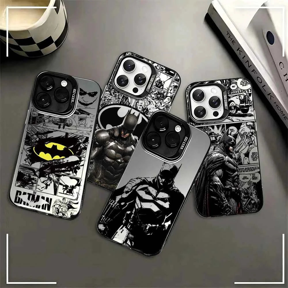 anime batman phone case - sleek matte black anti fall back cover