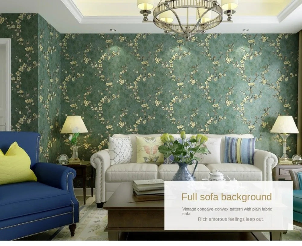 Elegant 3D Flower Wall Stickers - Self-Adhesive Decor