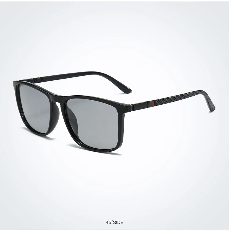 Premium Vintage Square Sunglasses - Photochromic & UV Protected