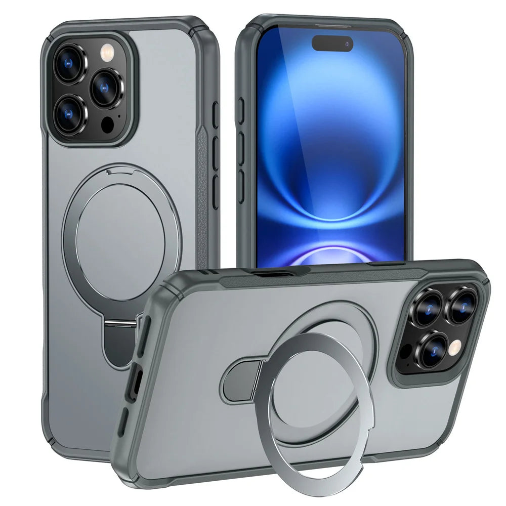 Premium Magnetic iPhone Case with Foldable Stand