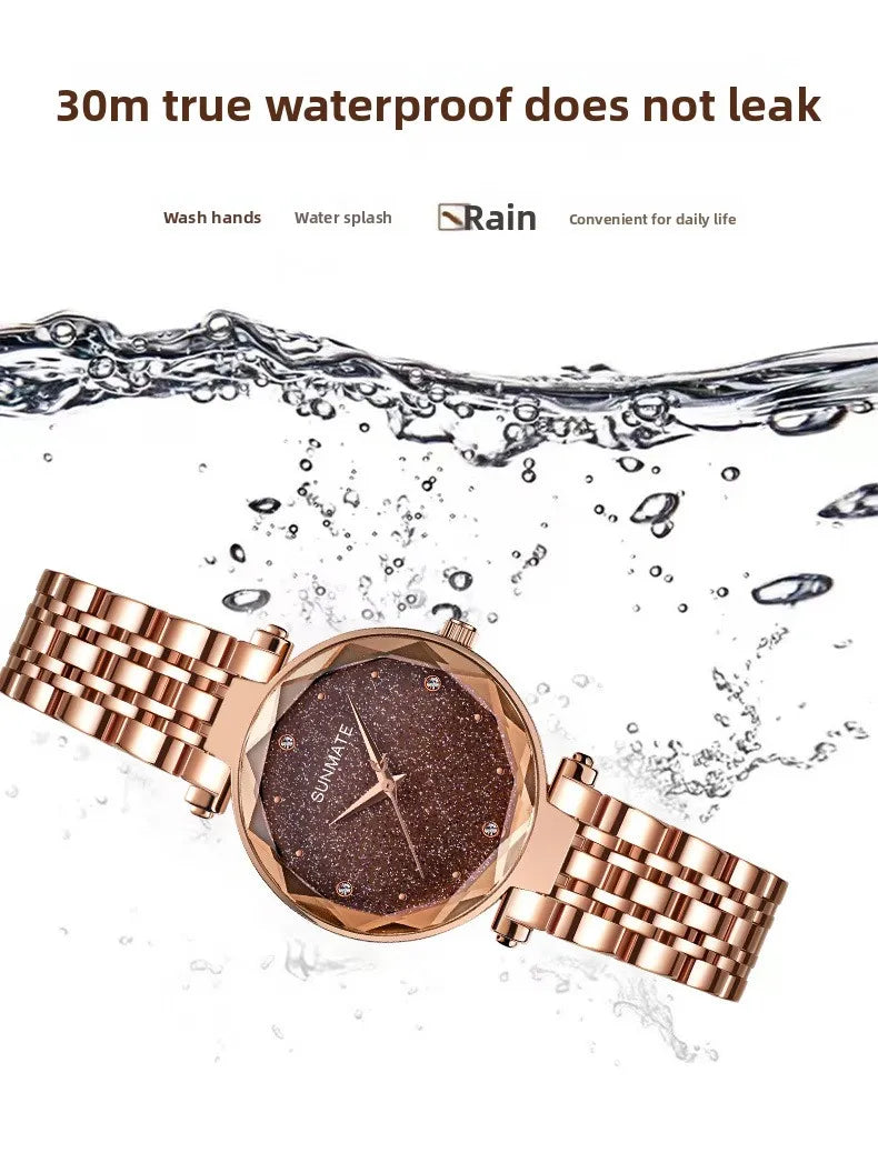 Elegant Ladies Dress Watch - All-Star Design, Waterproof Quartz