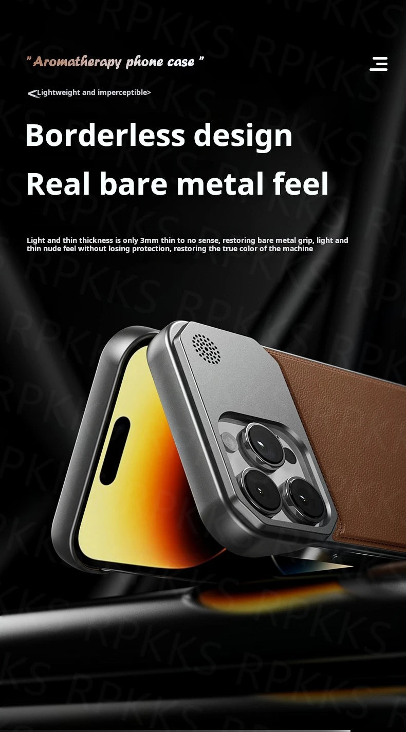 Premium iPhone Leather Case Magsafe - Magnetic & Frameless Armor
