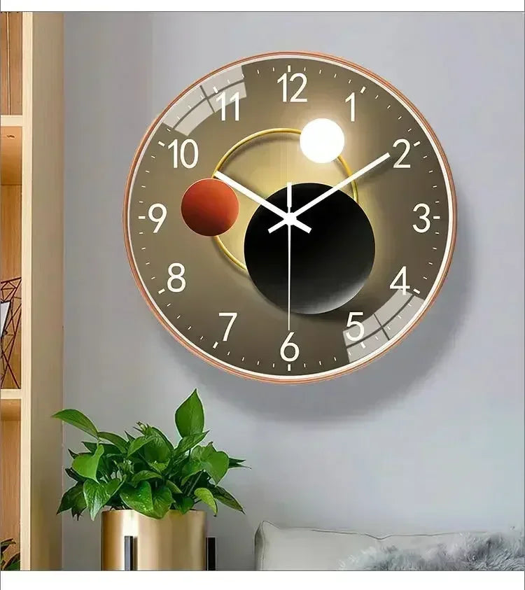 Elegant Silent Modern Wall Clock - Non-Ticking Design
