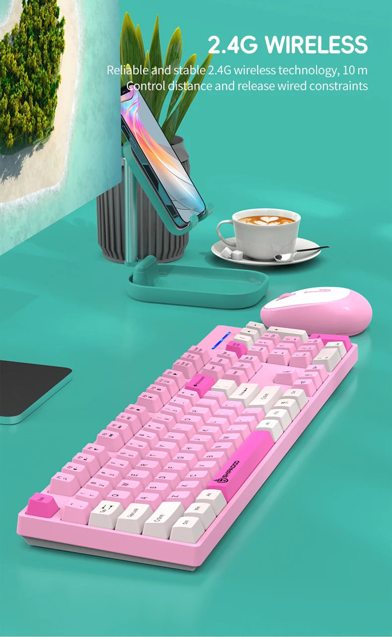 Premium Wireless Keyboard Mouse Combo - Silent & Ergonomic