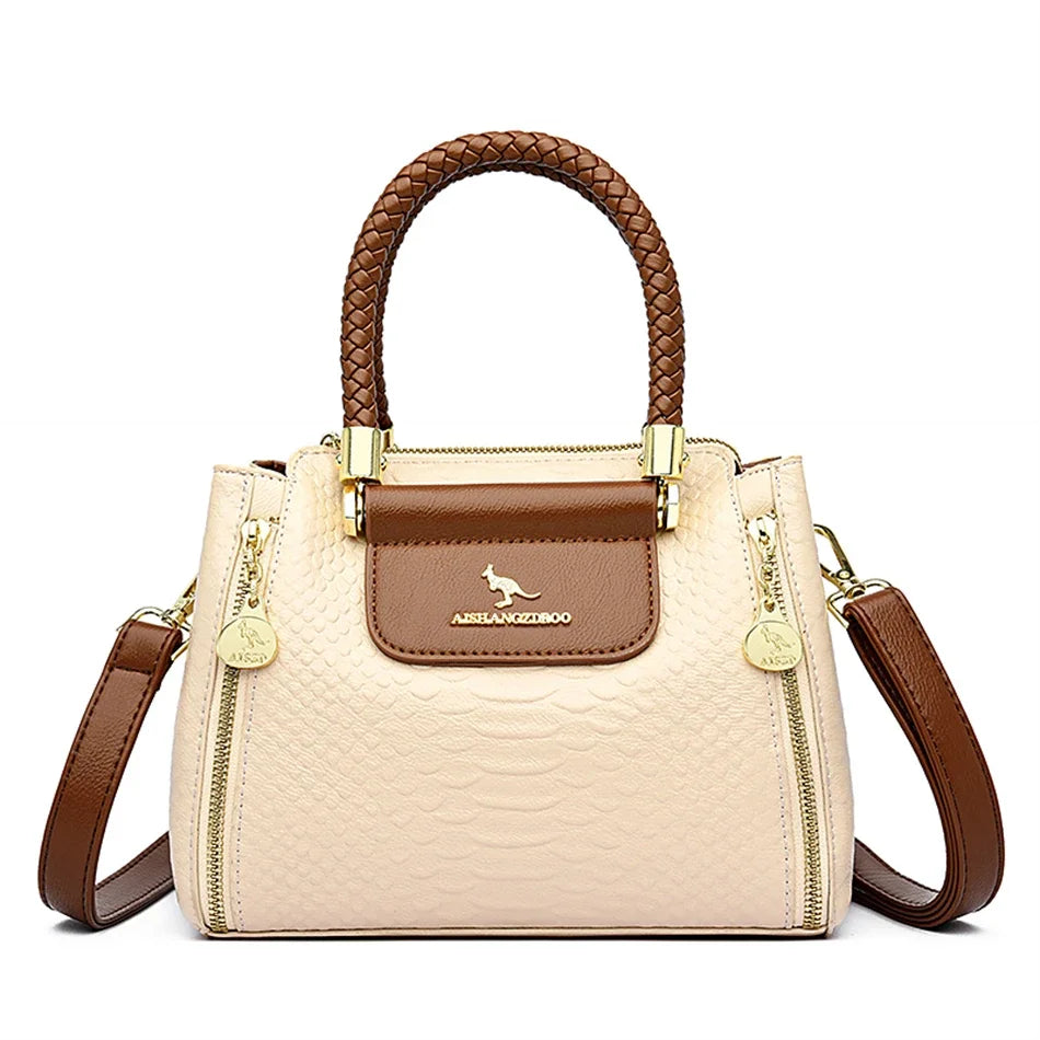 Elegant Designer Crossbody Bag - Premium Soft Leather