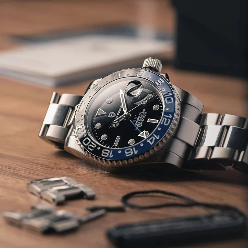 Luxury Automatic Mechanical Watch - Sapphire & Stainless Steel