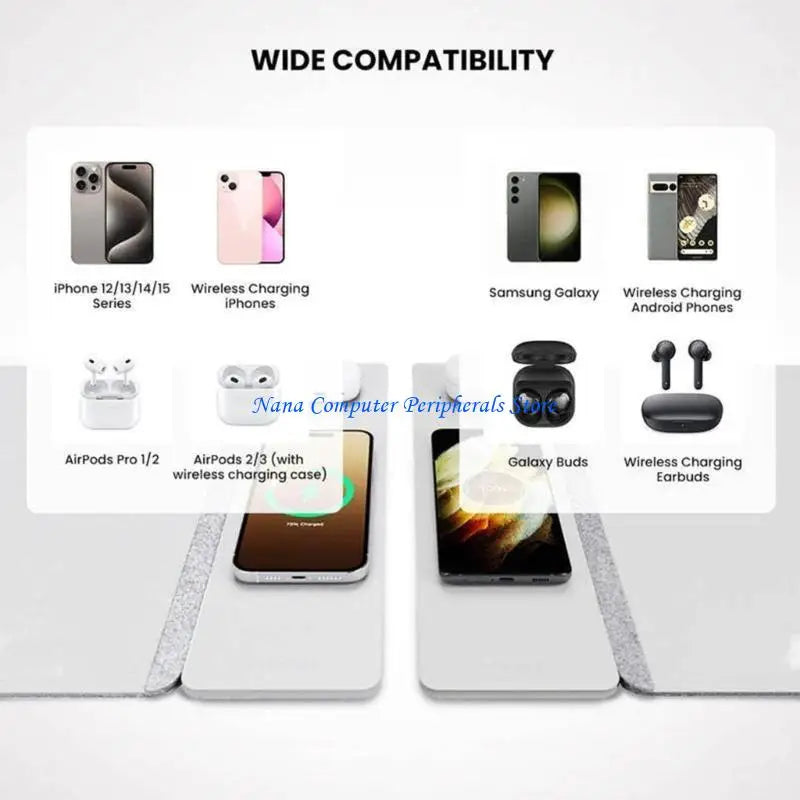 wireless charging mouse pad - black or gray large desk mat with phone charging