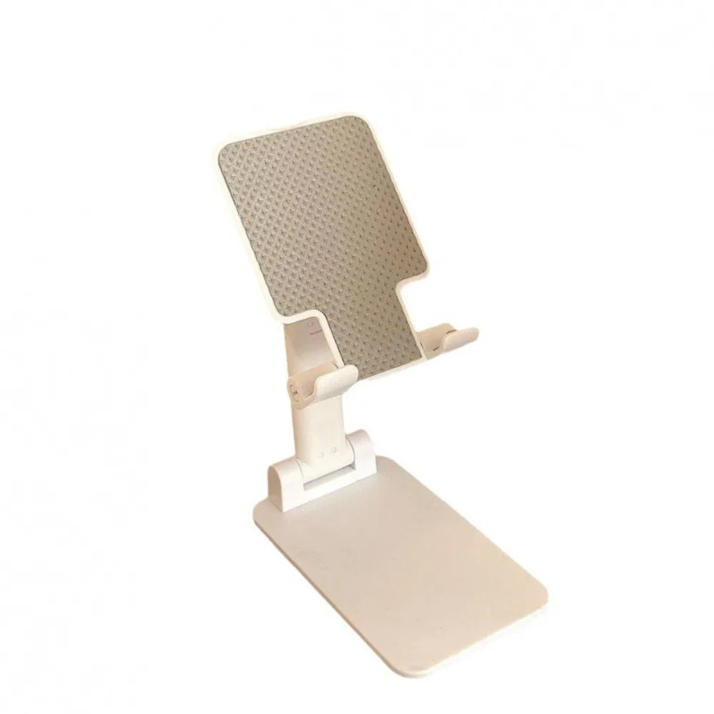Adjustable Phone Stand - White and black universal desktop holder for phones and tablets