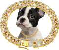 Luxury Gold Dog Chain Collar - Premium Metal Pet Jewelry