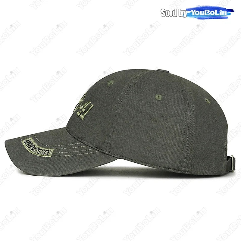 Military Style 1941 Embroidered Baseball Cap Sun Hat Trucker Hat- Adjustable Army Dad Hat for Men, Vintage Tactical Design - Tulique