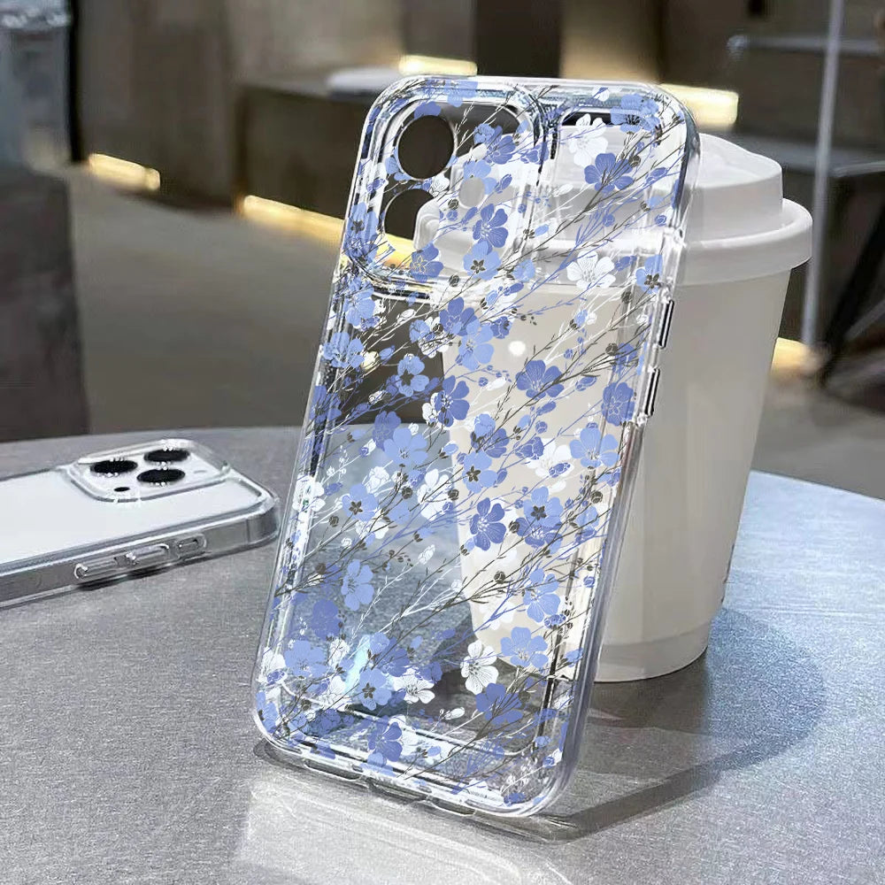 Premium Flower iPhone Case - Clear Shockproof Protection