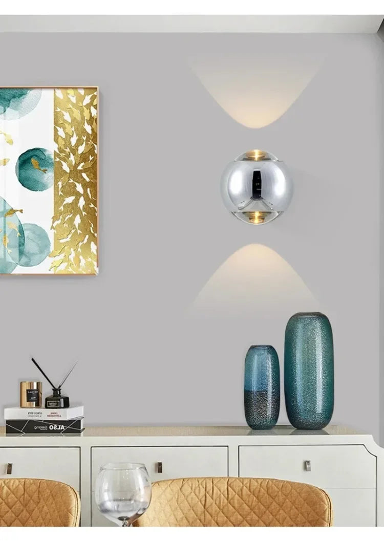 Elegant Glass Wall Sconce - Modern Art Lighting