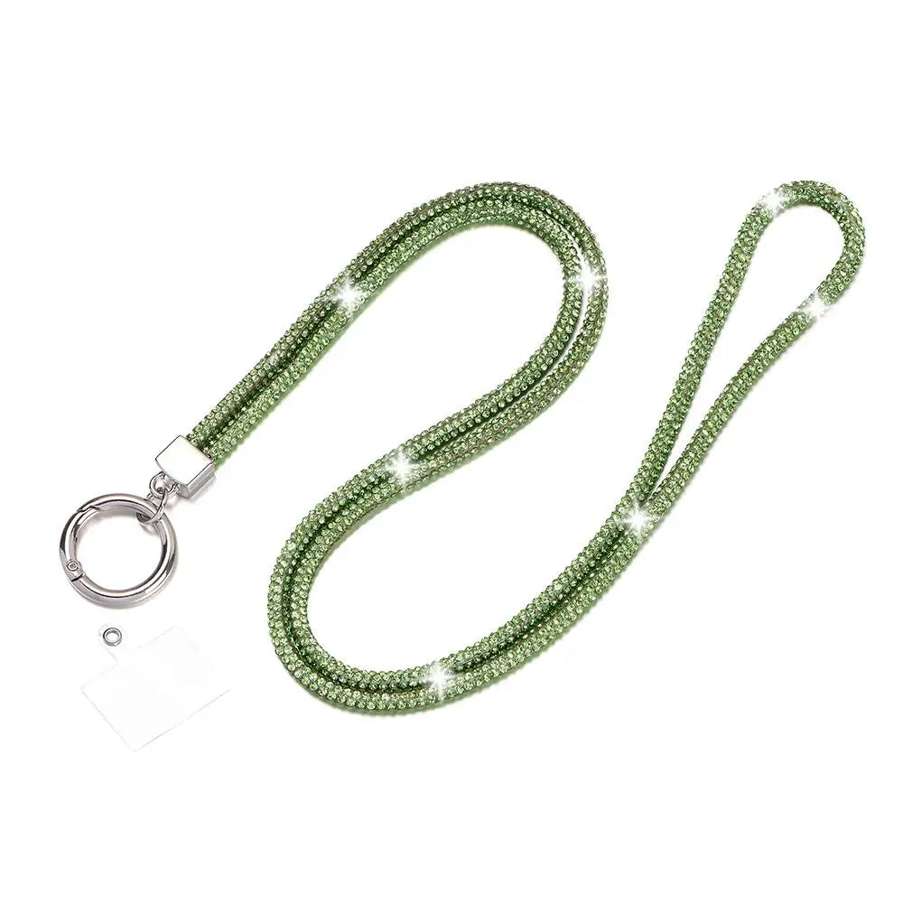 Luxury Rhinestone Phone Lanyard Strap - Sparkling Crystal Chain