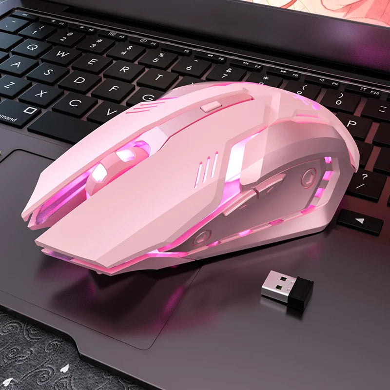 Premium Ergonomic Gaming Mouse - RGB 6-Button Mute Click