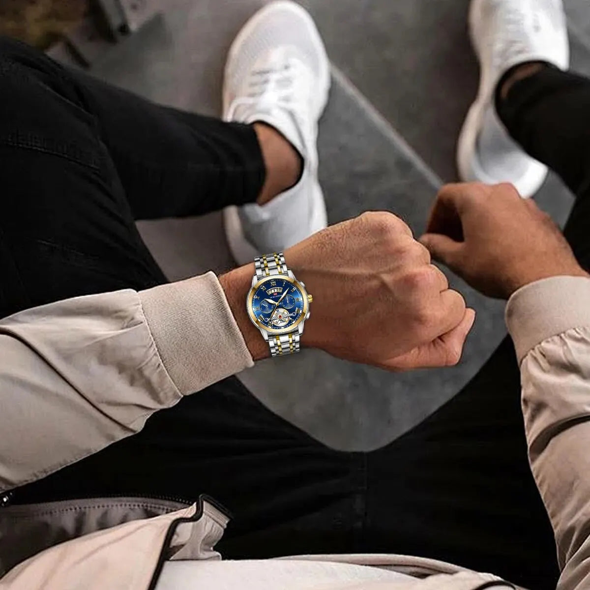 Premium Men's Luxury Watch - Stainless Steel & Waterproof