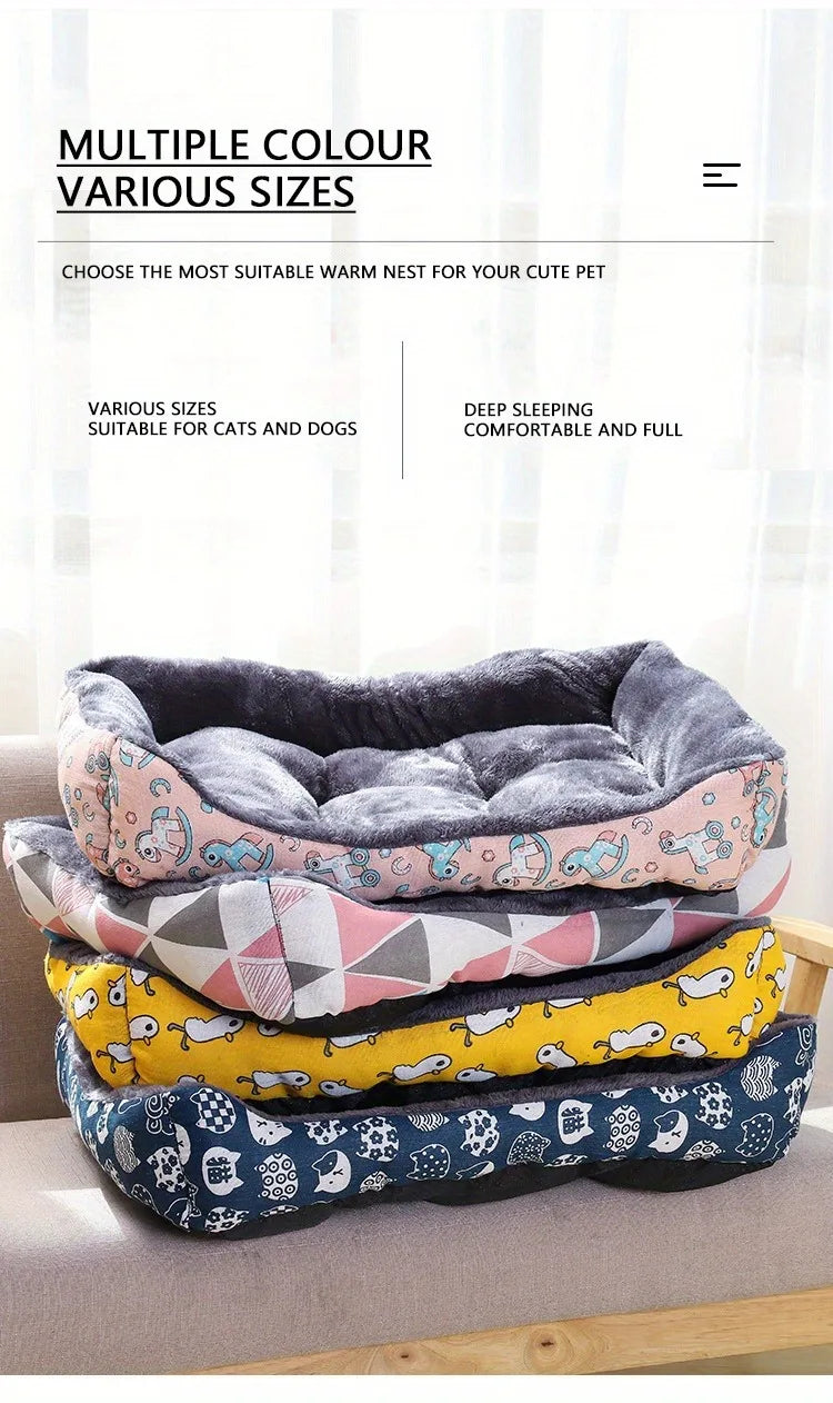 Premium Pet Dog Bed Sofa - Cozy Winter Warmth