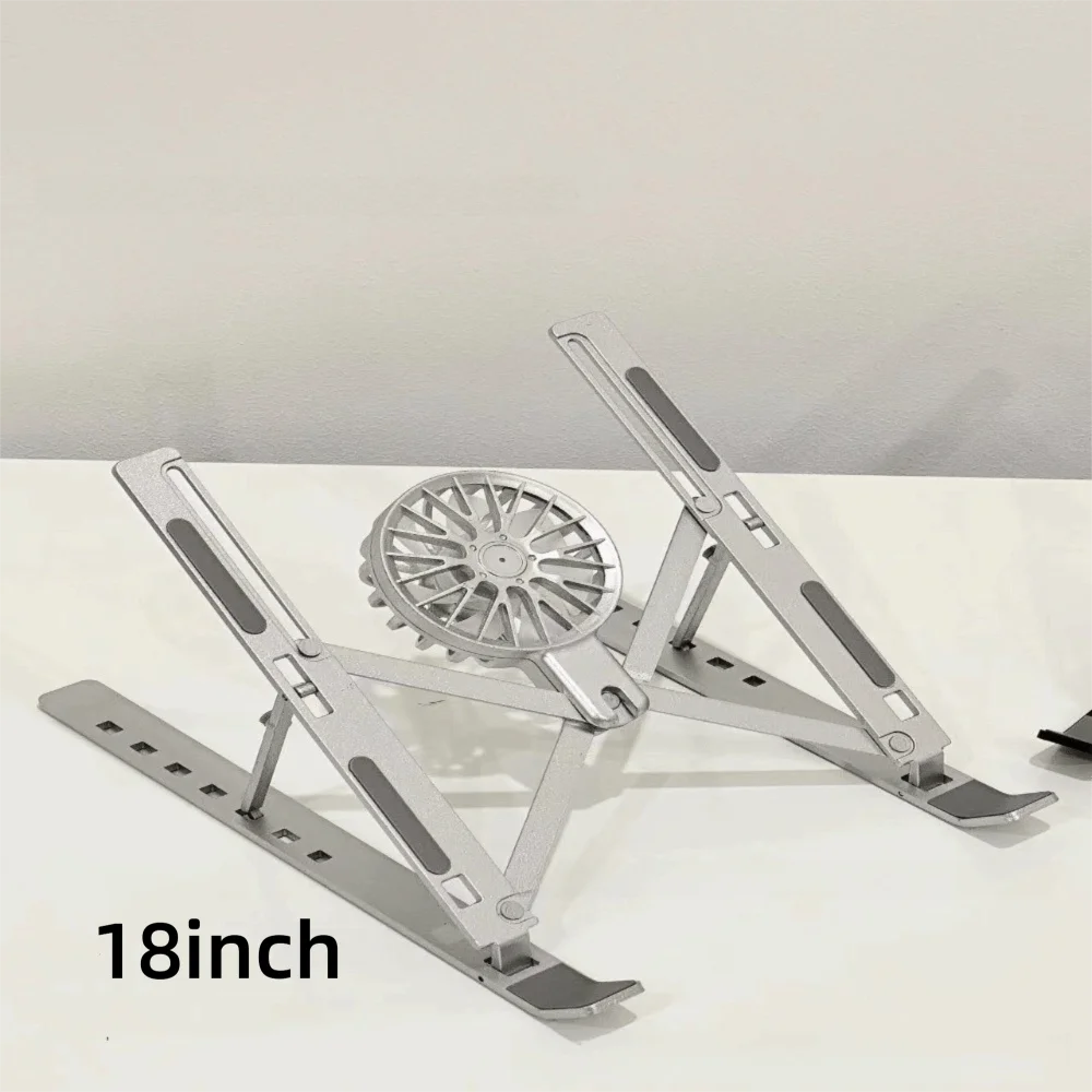 Universal Foldable Laptop Cooling Stand - Aluminum Notebook Bracket
