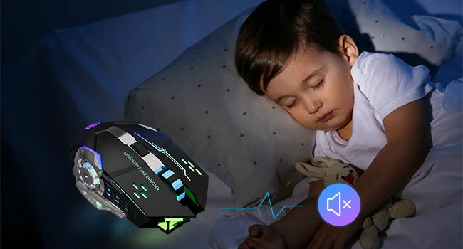 Premium Rechargeable Wireless Mouse - Bluetooth & 2.4GHz Silent RGB