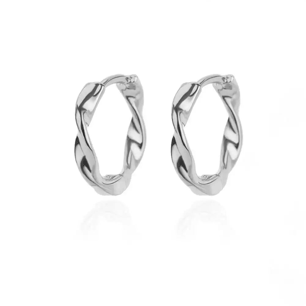Elegant Star Hoop Earrings - Stainless Steel Y2K Jewelry