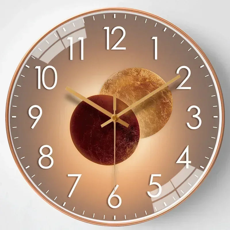 Elegant Silent Modern Wall Clock - Non-Ticking Design