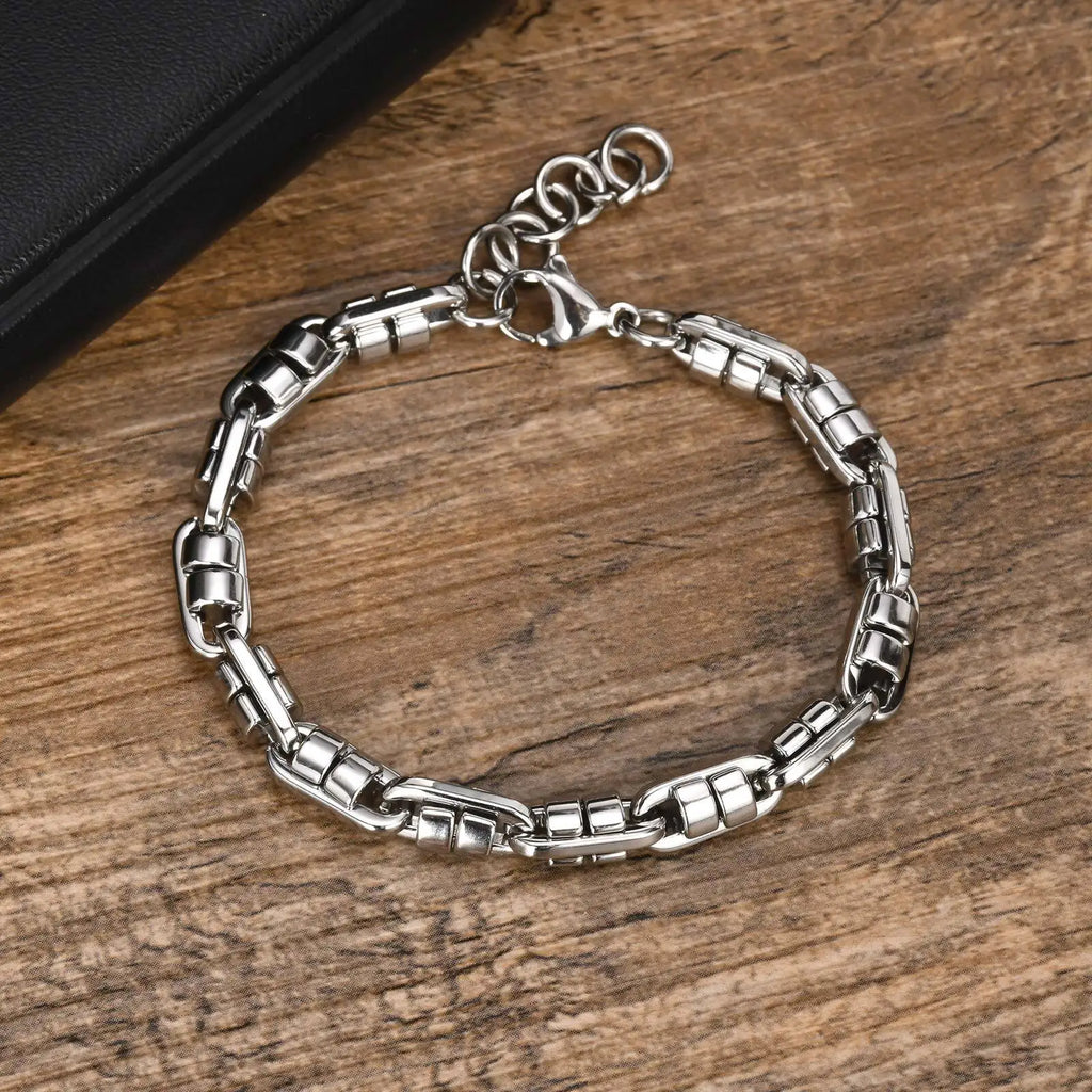 Premium Men's Chain Bracelet - Anti-Allergy Stainless Steel