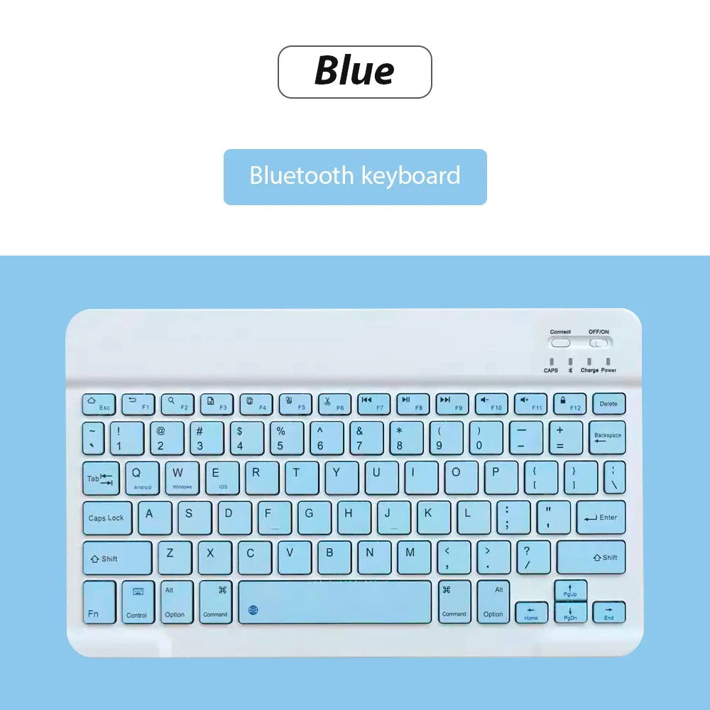 Premium Bluetooth Keyboard Mouse Set - Slim, Rechargeable & Universal