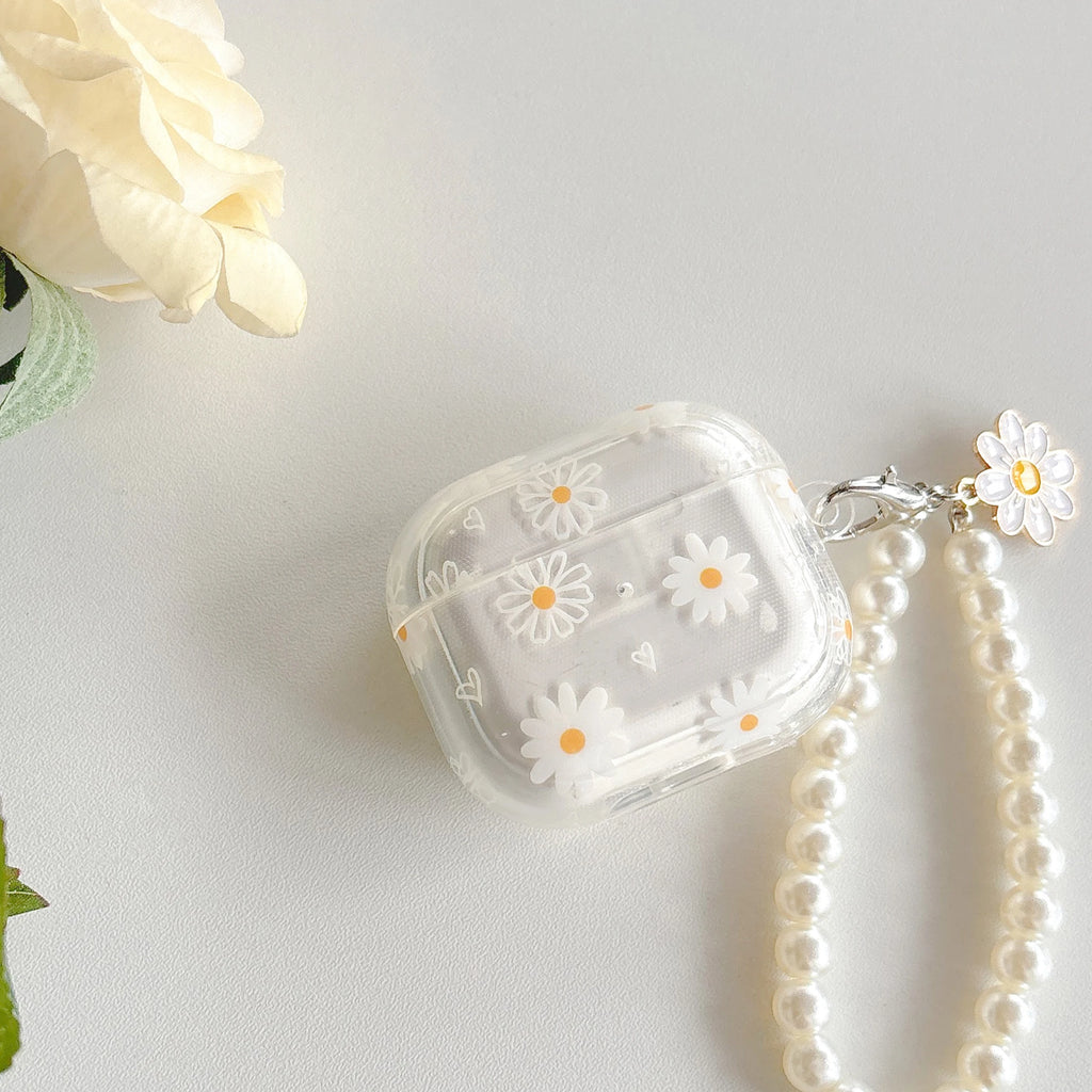 Pearl AirPods Case - TPU Flower Pattern for AirPods 1/2/3/Pro/Pro2